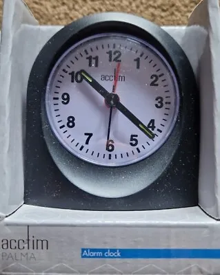 £10.17 • Buy Acctim Palma Analogue Alarm Clock Quartz Luminous Hands White
