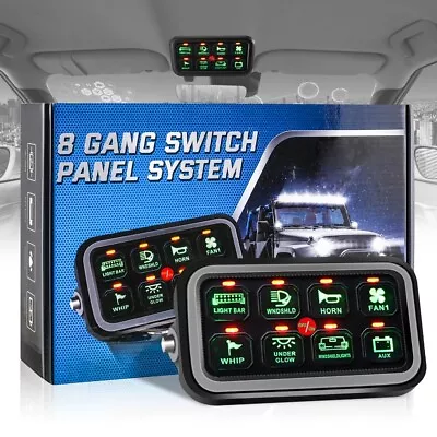 Ironwalls Switch Panel 6 Gang Circuit Control For LED Light Bar Marine Boat Car • $215.73