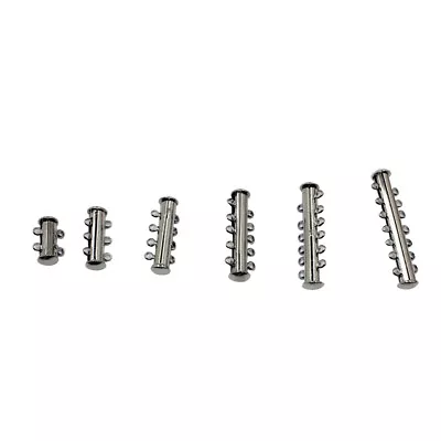 10 Pcs Adjustable Slider Clasp Slide Tube Clasp Jewelry Making Slide Lock Clasp • $9.15