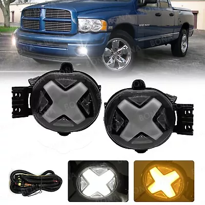 LED Fog Lights Bumper Lamps For 2002-2008 Dodge Ram 1500 2003-2009 Ram 2500 3500 • $59.99