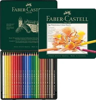 Faber Castell F110012 Polychromos Colour Pencils Tin Of 12 • $32