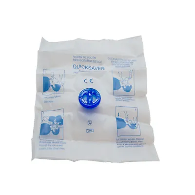 10 Pcs CPR Face Mask Oval Mouthpiece One Way Valve For First Aid Training/Rescue • £5.15