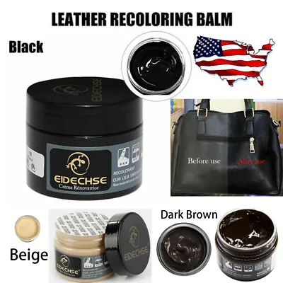 Leather Recoloring Balm Leather Color Restorer Conditioner Leather Repair Kit • $10.28