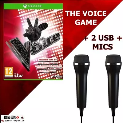 Xbox One THE VOICE +2 LOGITECH USB Microphones Mics **KARAOKE SINGING** • £30.95