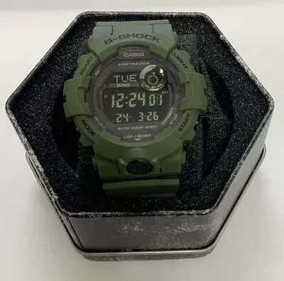 Casio G_Shock Alarm/Chrono Army Green Ana/Digital Mens Watch 3464 • £44.99