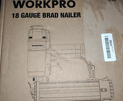 New WORKPRO 18 Gauge Pneumatic Brad Nailer W181001A Nail Gun Construction Home • $34