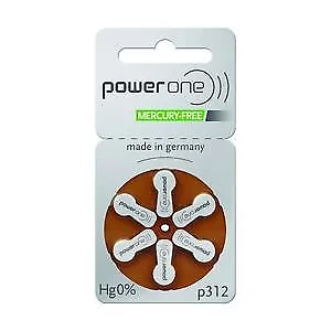 PowerOne Size 312 Hearing Aid Batteries - 30 Count • $9.99