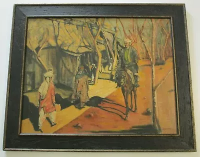 Vintage Russian Village Painting By Gornitsky Portrait Man And Horse Rare Art • $650