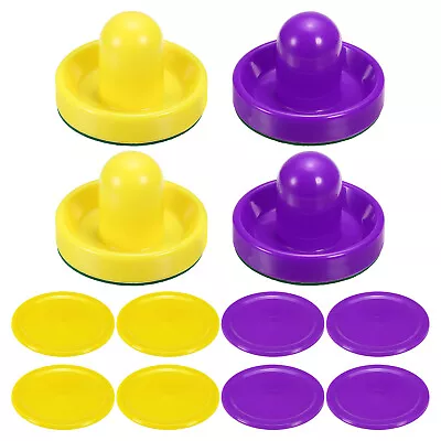 4Pcs Air Hockey Pushers 96mm With Pads And 8Pcs Air Hockey Pucks For Game Tables • $22.06