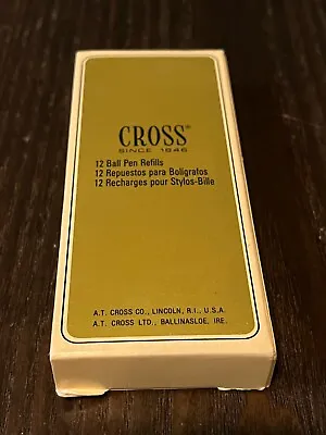 Cross Pen Refills- BLACK Ink- Vintage Pen Refills- 12 Pack- Cross Brand -Medium • $33