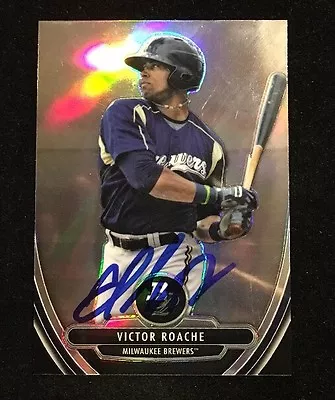 Victor Roache 2013 Bowman Platinum Autographed Signed Auto Baseball Card Bpcp36 • $19.17