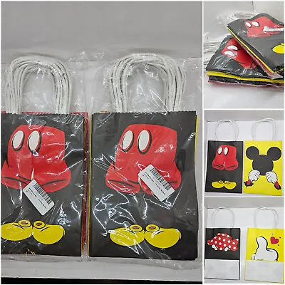 Disney Mickey Mouse Party Favor Supplies Goody Loot Gift Paper Bags 32ct Total • $16