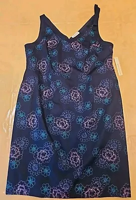 Amanda Smith Womens All Over Embroidery Summer Flower Dress (16) • $30