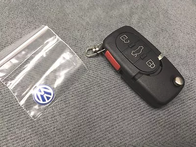$14.95 • Buy 1998-2002 Volkswagen Flip Key Remote Fob Shell Round Buttons Golf Beetle Jetta