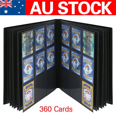 360 Cards Pocket Trading Card Binder 9 Pocket Trading Card Album Folder Case Y • $12.99
