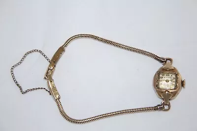Vintage Bulova Yellow Gold-Filled Ladies Wristwatch WORKING • $59