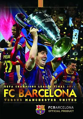 UEFA Champions League Final 2011 FC Barcelona 3 Manchester United DVD Football • £3.99