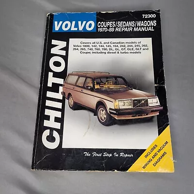 Chilton Volvo Coupes Sedans Wagons 1970-89 Repair Manual 72300 Tune-Up Service • $15.74