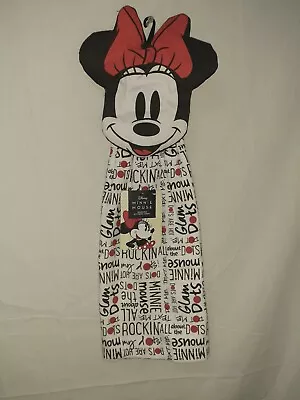 Disney Minnie Mouse Face Shaped Hanging Kitchen Bathroom Hand Towel 100% Cotton • $12.99