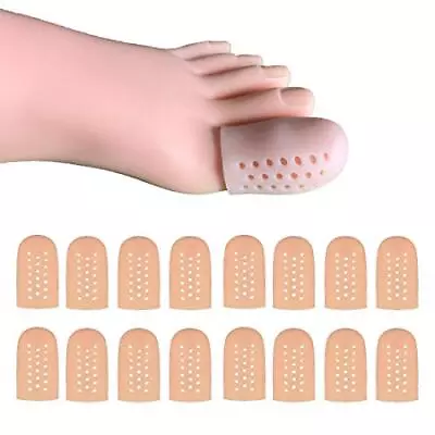 16 Pieces Gel Toe Caps For Big Toe Breathable Silicone Toe Protector Toe With • $11.60