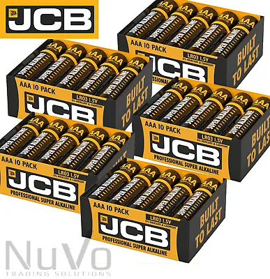 Jcb Industrial Pro Aa & Aaa Alkaline Batteries Lr03 Lr6 Longest Expiry Date • £4.35