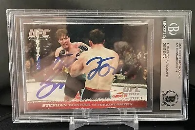 $2000 • Buy 2009 Topps UFC Round 1 Stephan Bonnar/Forrest Griffin Dual Auto. 🔥🔥