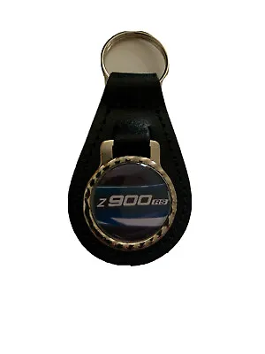 Black  Leather Keyring/ Fob Kawasaki Z 900 Rs Blue Motorbikes • £6.40