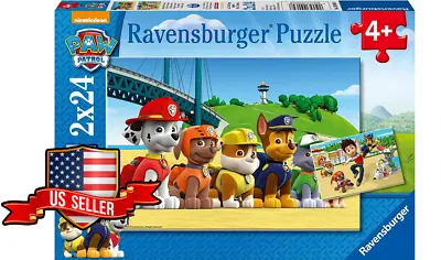 NEW(Damaged Box) Ravensburger 09064 Paw Patrol 2x24 Kid Jigsaw Puzzle USA SELLER • $14.95