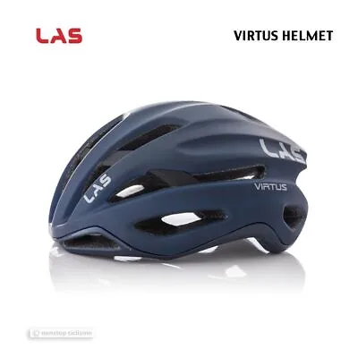 NEW LAS VIRTUS Road Cycling Helmet : MATTE BLUE • $437