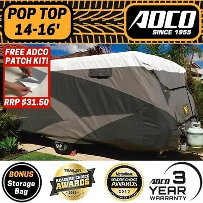 ADCO 14-16 Ft Pop Top Cover OLEFIN HD Extended Top Version For Poptop Caravan • $409