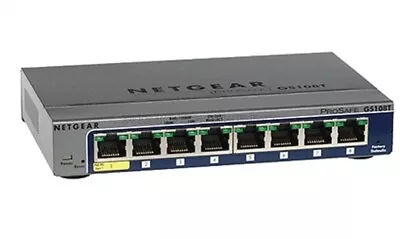 Used V2 8 Ports External Ethernet Switch GS108T Netgear Prosafe Tested Cl • $123.78