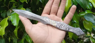 $42.46 • Buy Custom Handmade Damascus Steel V-42 Double Edged Hunting Dirk Dagger Boot Knife