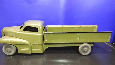 Vintage Buddy L Army Transport Truck - Rare Early Green Version W/Wooden Tires  • $70