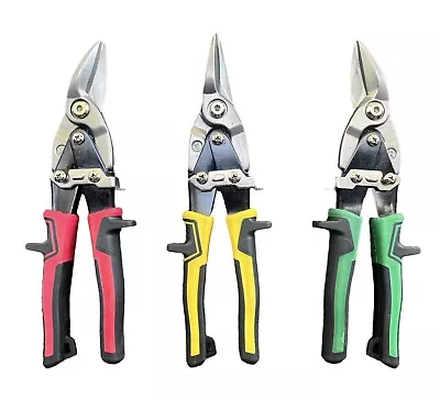 3 Pc 10'' Aviation Tin Snip Set Straight Left Right Cut Sheet Metal Cutter Shear • $19.99