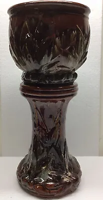 Art Pottery Blended  Antique Majolica Jardiniere Pedestal Planter Early 1900’s • $359