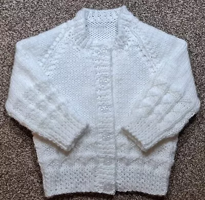 Handknitted Baby Cardigan NEW • £4.75