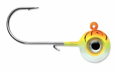 VMC NME Neon Moon Eye Jig 1/8 Oz - Orange Fire UV - Pack Of 4 Jig Heads • $5.19