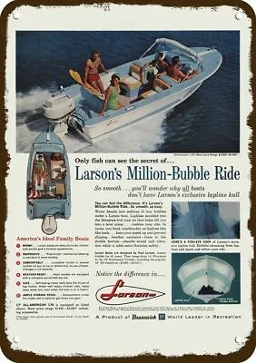 1961 LARSON All-American 175 Boat Vintage-Look DECORATIVE REPLICA METAL SIGN • $24.99