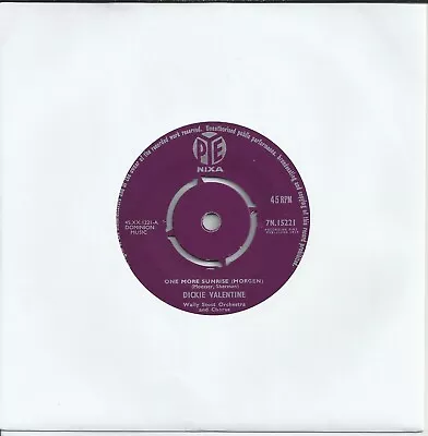 £2.19 • Buy Dickie Valentine - One More Sunrise (Morgen) 7  Vinyl Single 1959