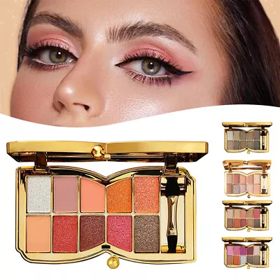 Sparkle Shimmer Eyeshadow Palette 10-Color Waterproof  Eye Shadow  Makeup • $19.99