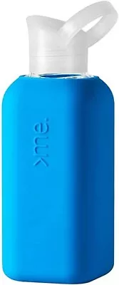 £10.97 • Buy Squireme Handmade Glass Drinking Water Bottle With Silicone Sleeve 500ml Blue