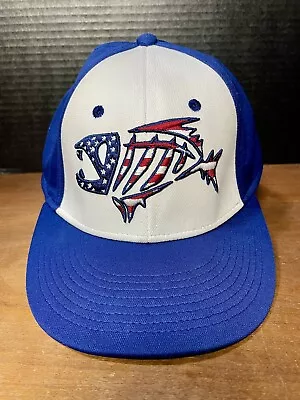 G.LOOMIS Bone Fish Logo Baseball Cap  Red/white /blue Fitted M/LG Fishing • $16.99