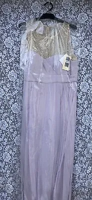 Size 16 Forever New Eva Embellished Wrap Maxi Dress ( Dusky Mauve) • $79.99