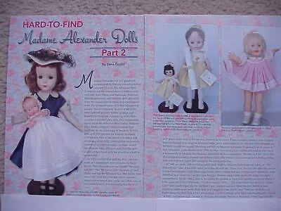 9p History Articles- Rare Madame Alexander Dolls Mommie + Me Polly Leslie Marlo  • $6.50