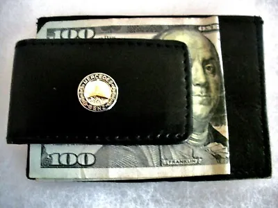 Mercedes Benz Leather Magnetic Money Clip And Credit Card Holder • $14.99