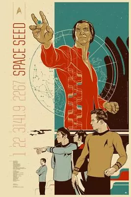 Star Trek : Space Seed By Martin Ansin - Rare Sold Out Mondo Print • $400