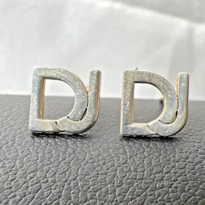 925 Sterling Silver DJ Initial Letter Stud Earrings 0.57g • $19.99