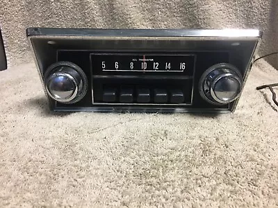 Used Vintage All Transistor Auto Am Radio With Bezel & Knobs • $100