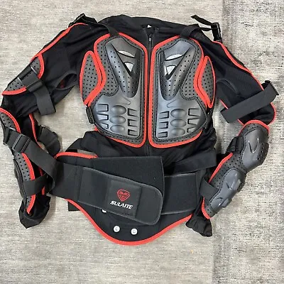 SULAITE M Professional Motorcycle Jacket Motocross Full Body Armor Protection • $40