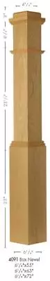 4091 Amish Made Red Oak Box Newel Post • $195.95